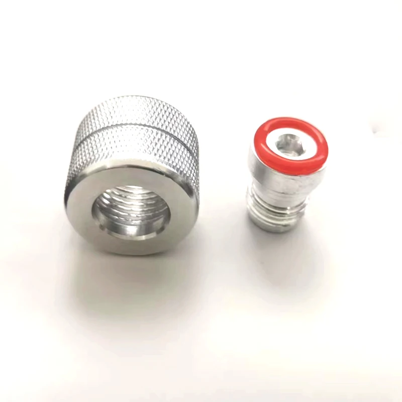 ZRDR Aquarium CO2 Regulator Nut Connector, W21.8 G5/8 CGA320 M22 Nut Connector, Fish Tank CO2 Fitting Sealing Ring