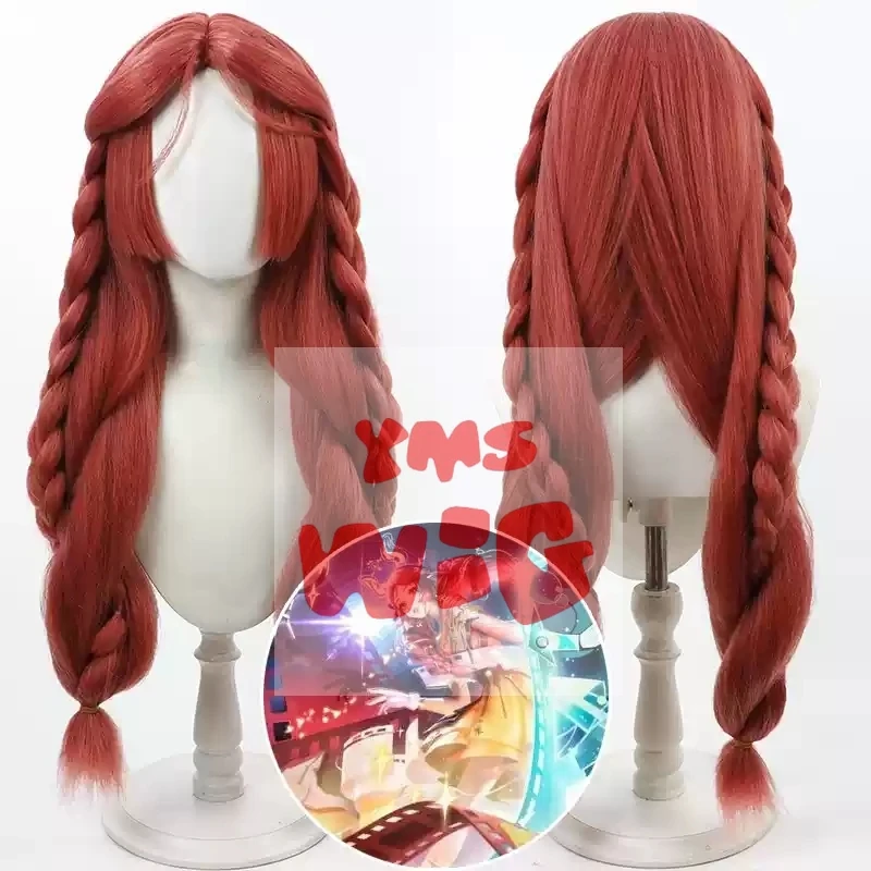 King of Glory Honor Collection Yao Cosplay Wig Heat Resistant Synthetic Hair Halloween Party Role Play + Free Wig Cap