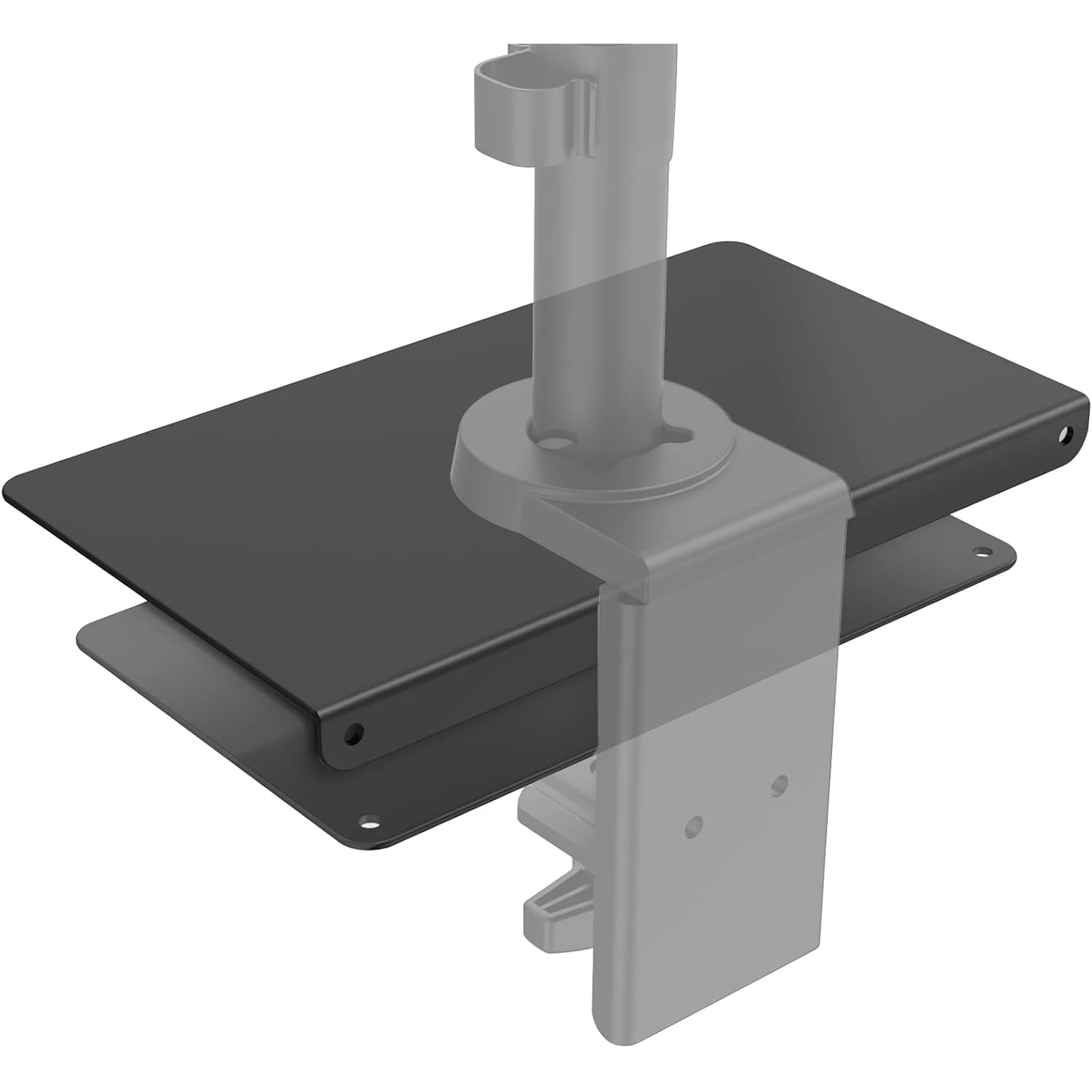 Monitor Mount Reinforcement Plate for Thin, Glass, and Other Fragile Table Tops, with Most Monitor Bracket  (CGRP-B)