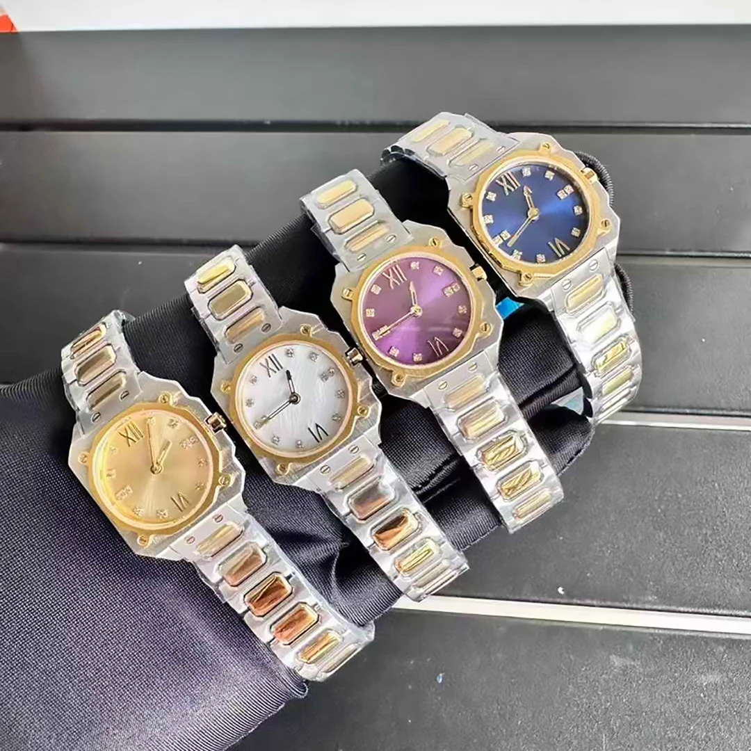 Модные брендовые наручные часы для женщин и девочек в стиле бриллиантов 30 мм, высококачественные японские кварцевые часы со стальным ремешком, роскошные часы GC48