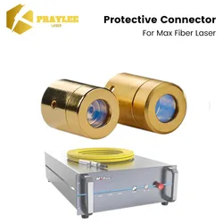 Praylee Max Output Protective Connector Lens 1.5KW 3KW 6KW QBH Fiber Laser Source Protection Cap Fiber Optic Crystal