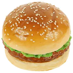 Simulation Hamburger Fake Bread Food Toy Fake Burger Bakery Display Food Photography Prop Cabinet Decoration Display Sample