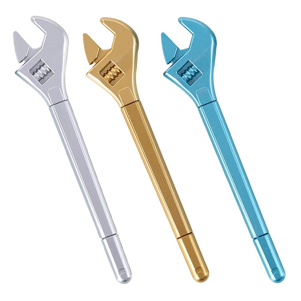 

3 Pcs Gel Pen Novelty Pens Fun Funny Portable Wrench Write Sign Multipurpose Cute Bulk