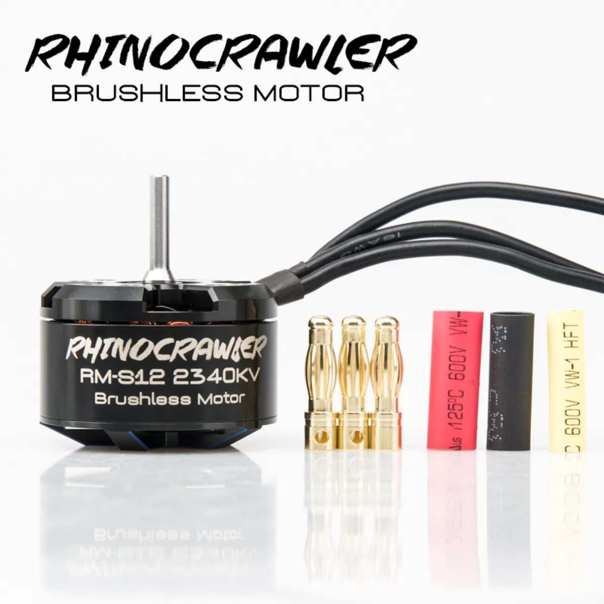 RHINOESC-Moteur sans balais pour camion à arbre 1/10 TRtage SCX10 MOA, 40A-S12 80A-S20 AM32 RC inoler ESC