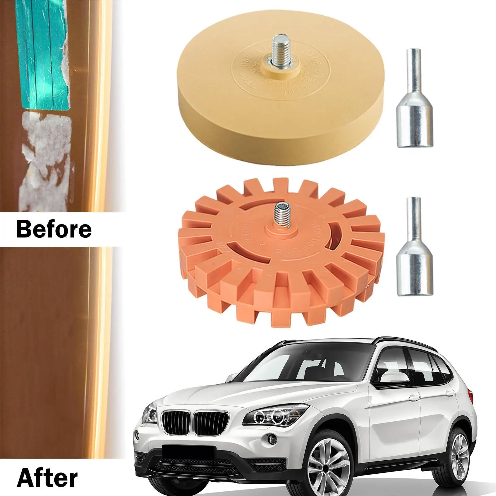 

2 шт. универсальный ластик, инструменты для удаления наклеек на колесах, удаление клея с металлической поверхностью