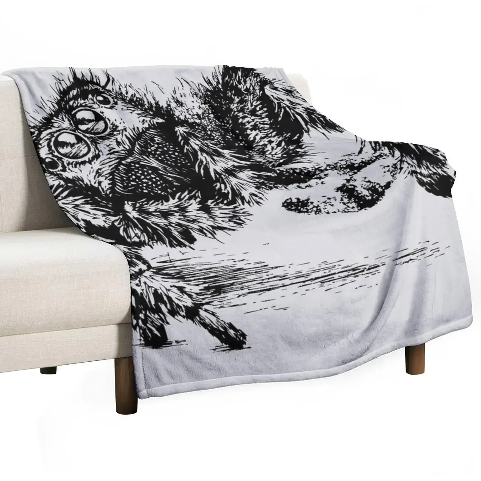 Jumping Spider Encounter Throw Blanket Weighted Summer Beddings Comforter Blankets