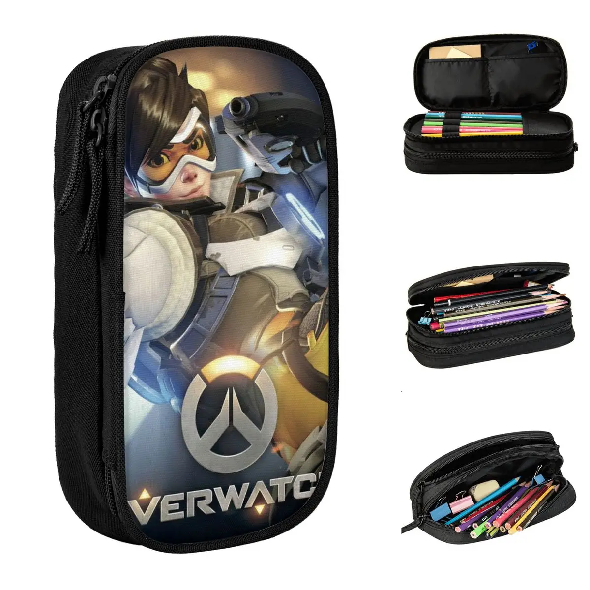 Overwatch Video Game Accessories Pencil Case Large Capacity Office Accessories Pencilcase Perfect Gifts
