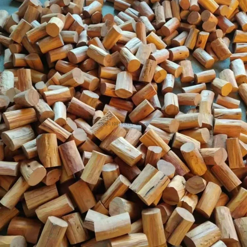 1Kg High Quality Indonesian Sandalwood Round Section Handcrafted Buddhist Beads Materials Indoor Worship Budda Making Incense