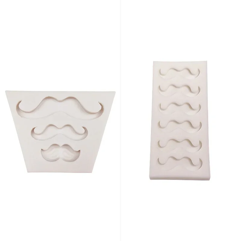 1pc DIY Silicone Mustache Mold Funny Shape Chocolate  Cake Decorating Tools Fondant Baking Dish Costume Party