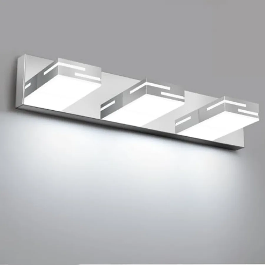LED Modern Bathroom Vanity Light Fixtures, Dimmable Vanity Lights for Bathroom Lighting Fixtures Over Mirror, with 360° Rotatab