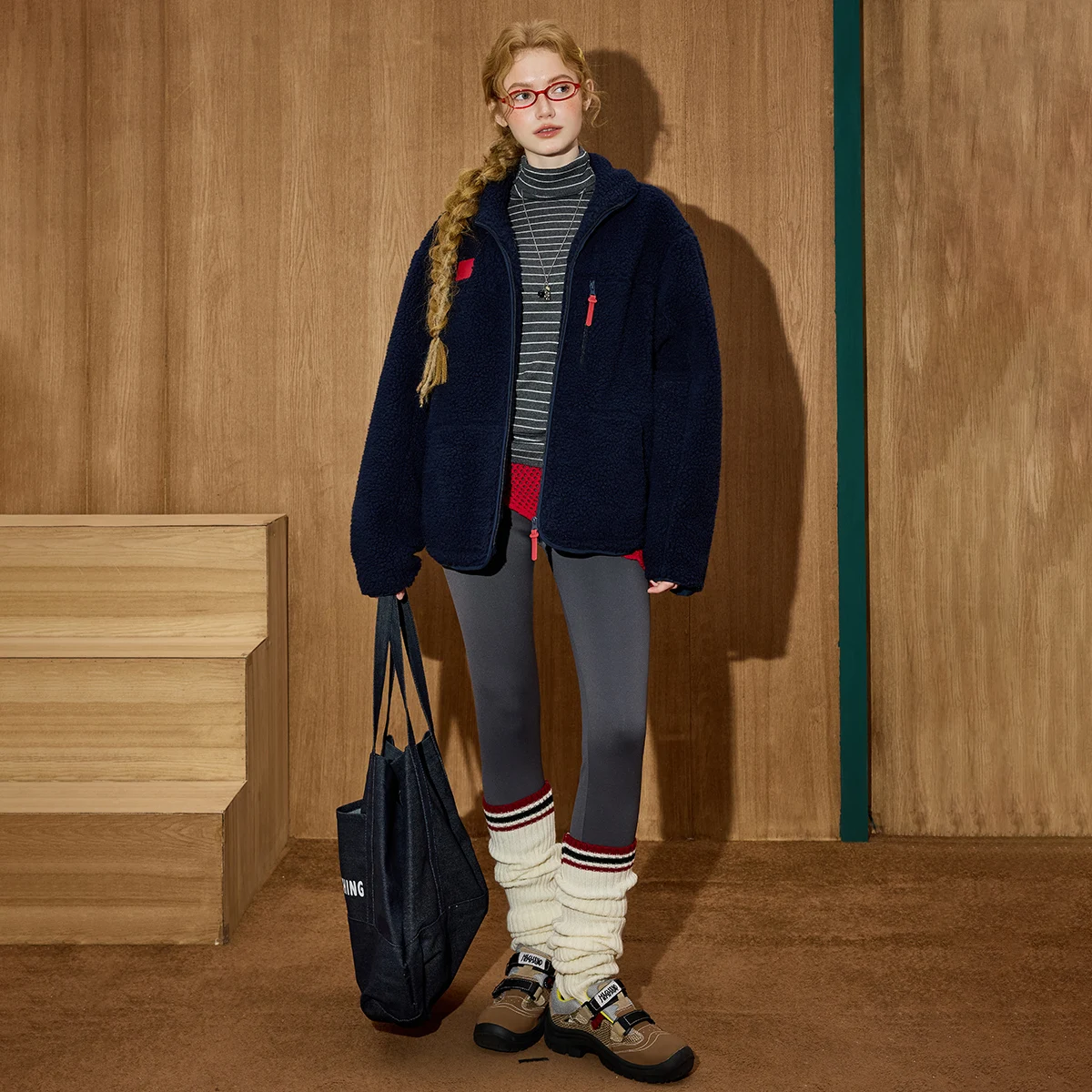 2025 여성용 스탠드 칼라 파카 인조 시어링 코튼 코트 다용도 루즈핏 두꺼운 보온 안감 캐주얼 오버사이즈 재킷