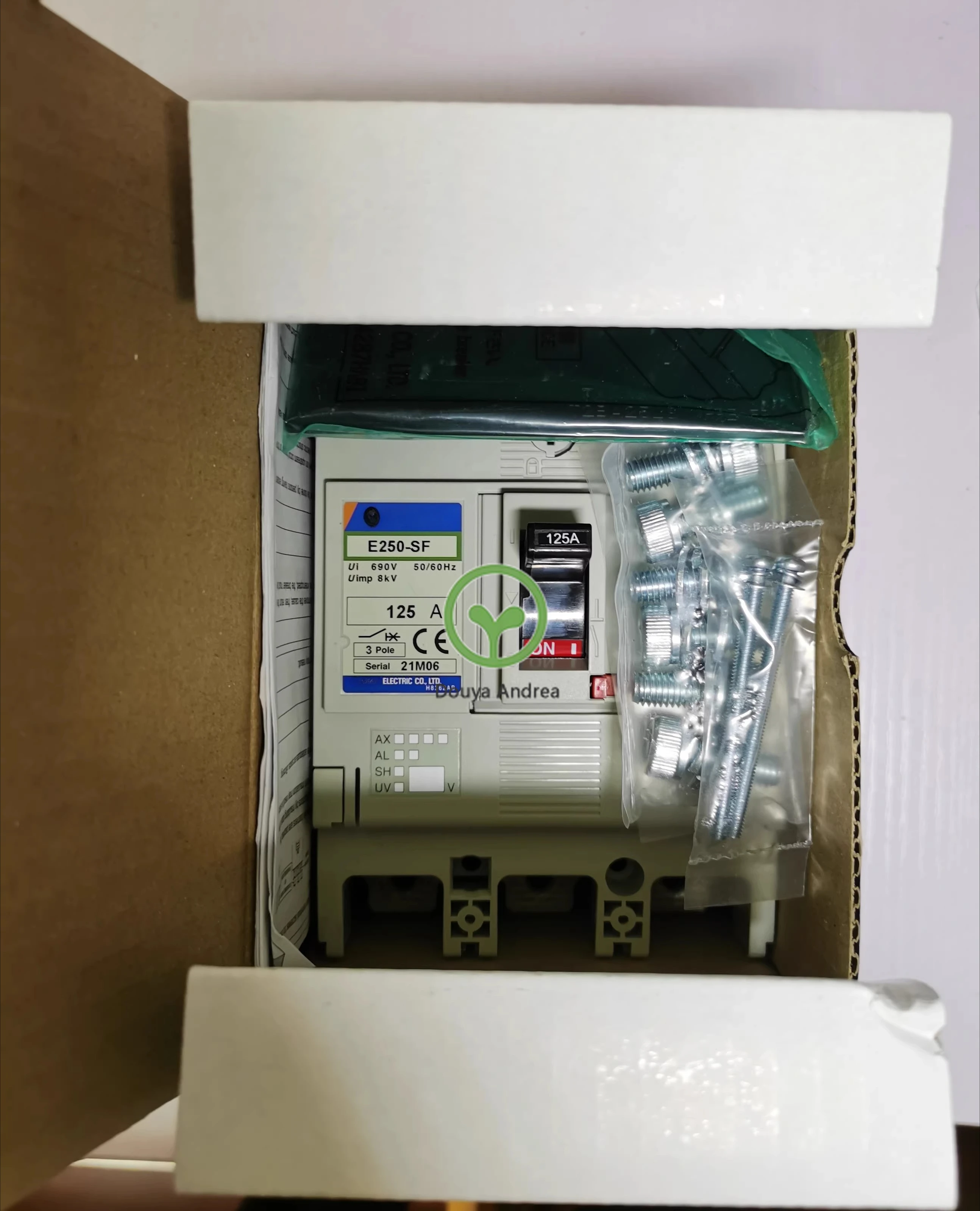 

New circuit breaker E250-SF 3P 125A FC