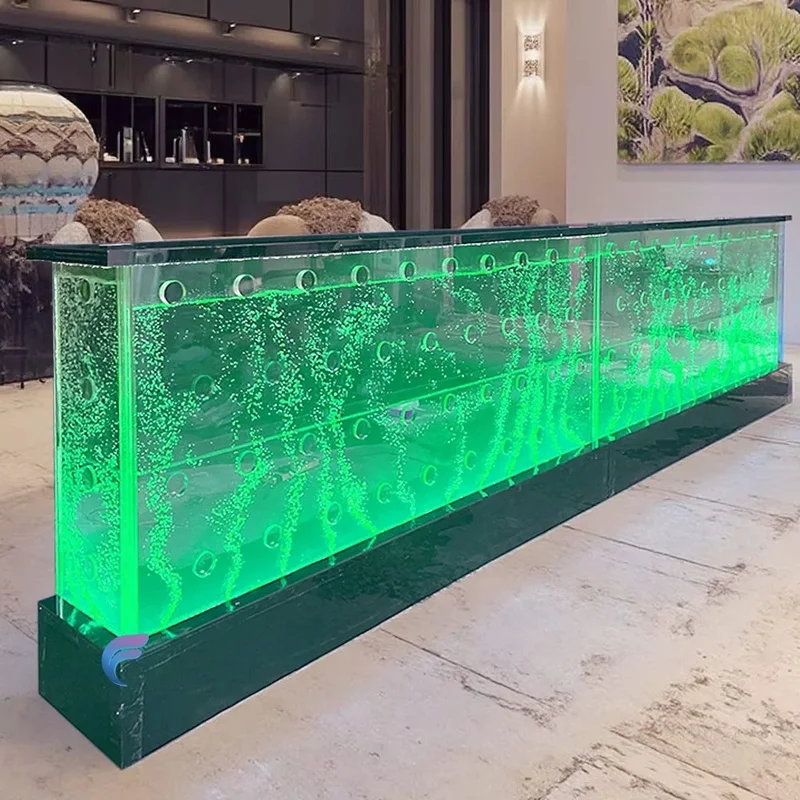 custom.Customise RGB Lighted Bubble Panel Commercial Bar Counters Wedding Events Acrylic Material/Wireless Remot