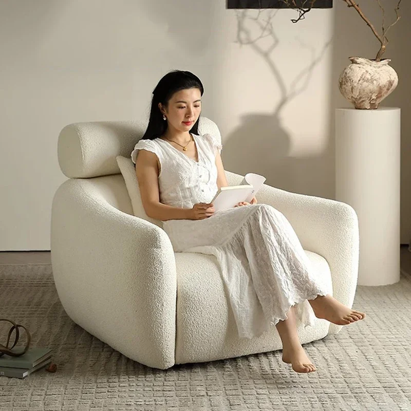 

Nordic White Living Room Sofas Designer Bedroom Lounge Modern Outdoor Sofa Lazy Relaxing Room Decor Muebles Postmodern Furniture