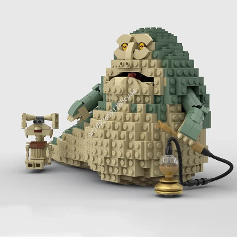 

953PCS Moc Jabba The Hutt Pet & Pipe Model Building Blocks Customized Bricks Educational Toys Kids Adult Birthday Diy Gifts