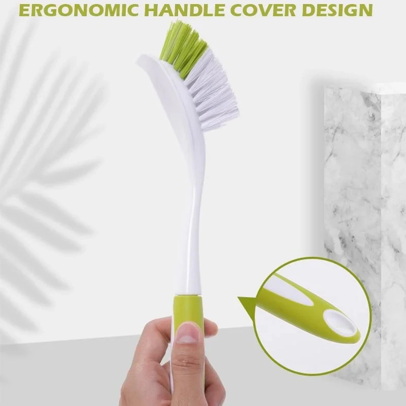 Brosse à vaisselle à manche Long ultime, épurateur robuste, poils rigides pour casseroles, poêles, Grime tenace, essentiel pour le nettoyage de la cuisine