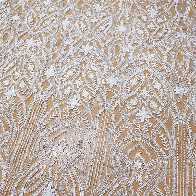 New European Style Mesh, Sequin Embroidery Fabric, High-end Wedding Dress, Handmade DIY Accessories, Background Decoration