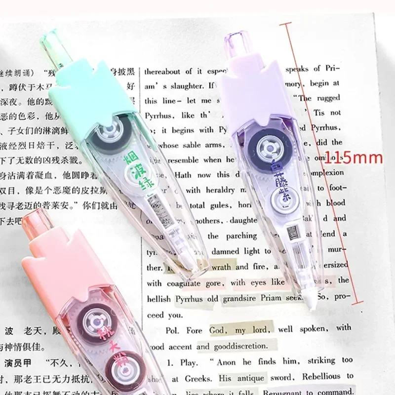 Press Type Hightlighter Tapes Candy Color Decorative Letters Correction Tape Erasable Scrapbook Marker Correction Tape Student