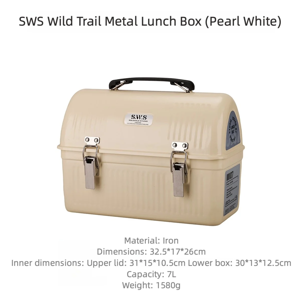 ランチボックス　ヴィンテージ WELLHIKE アウトドア SWS レトロ ランチボックス 7L 大容量 メタル製