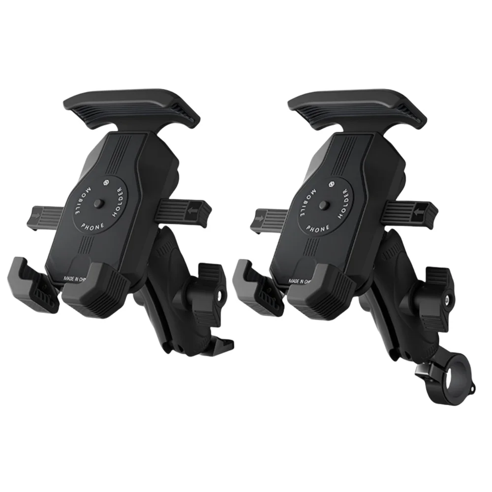 

Shock Absorbing Motorcycle Phone Mount - Anti-Theft Lock & 360° Rotation for 4-7" Phones (E-Bike Navigation）