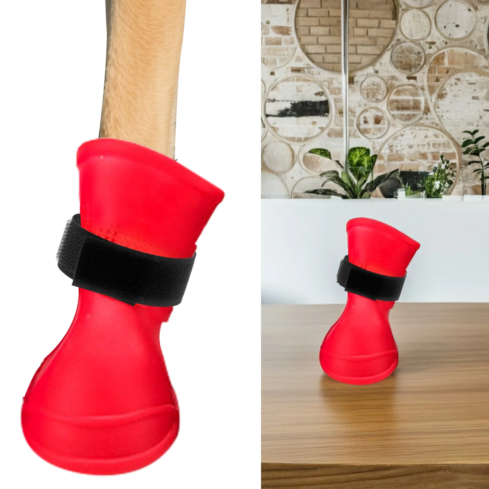 10 قطع من مشابك الحيوانات الأليفة القابلة للتعديل المقاومة للماء، أشرطة جورب غير منزلقة، أربطة حماية لمخلب الكلب لجميع الأحوال الجوية