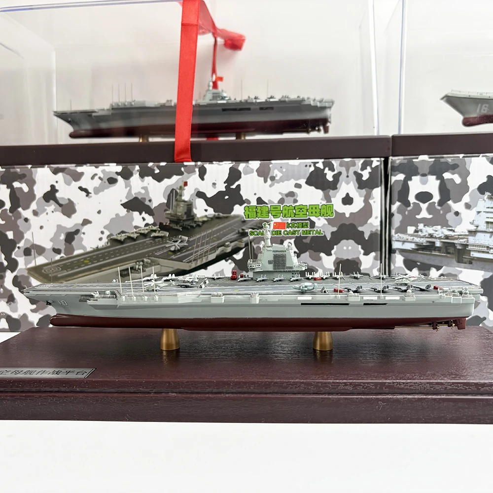 

1/1500 Scale China Fujian Aircraft Carrier Military Model Diecast Finished Military Warship Model Collection Ornament Gift