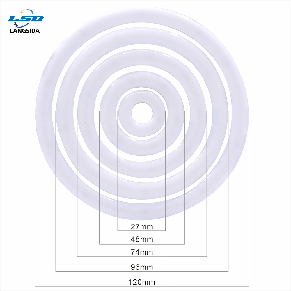 WS2812 RGB COB Ring Light، 27/48/74/96/120 مم قابل للعنونة بشكل فردي مع وحدة IC RGB COB المدمجة، DC5V