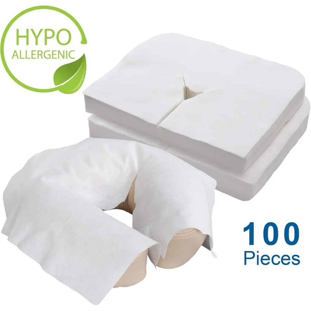 Disposable Face Cradle Covers - Soft, Luxurious, Non-Sticking for Massage Tables and Chairs