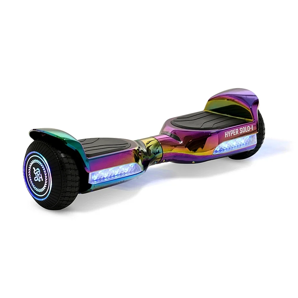 

37 Volt LED Solo-1, Jet Fuel Hoverboard w/ 5 Mi Max Range & 6 mph Max Speed - Multi Color