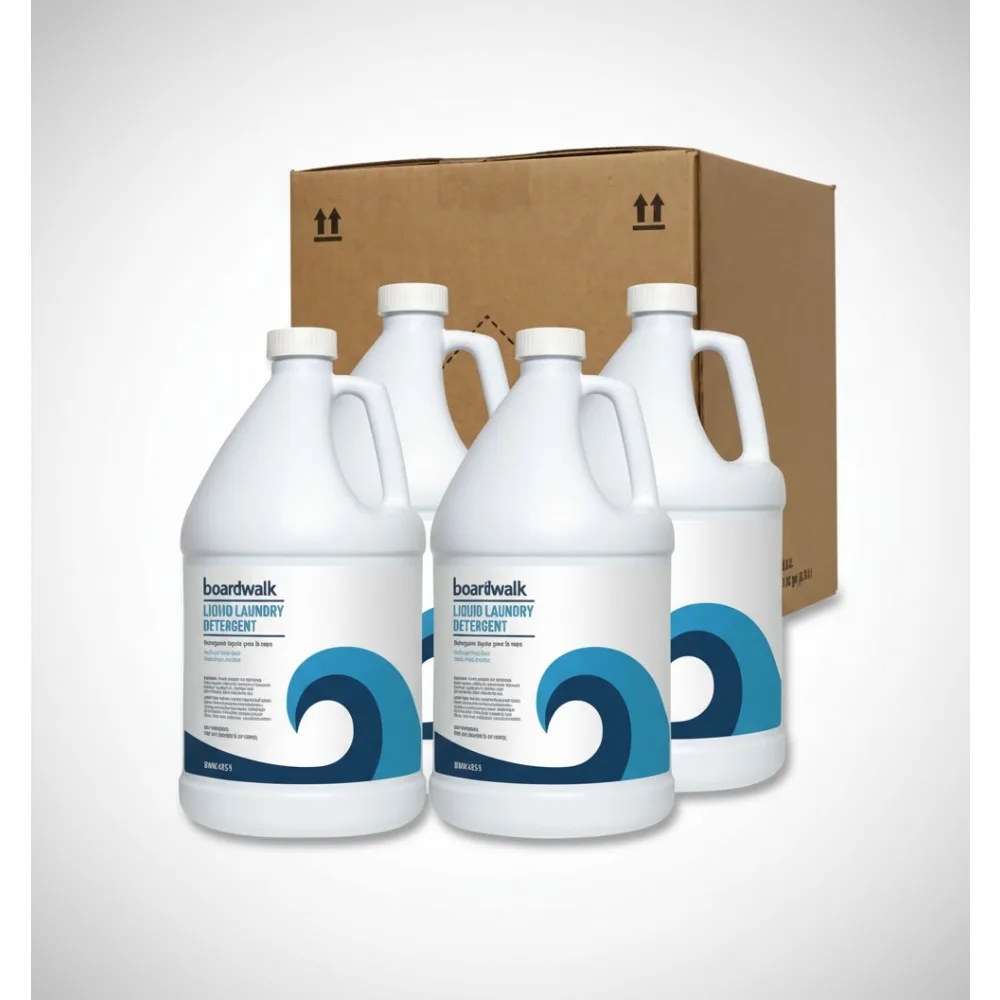 

Concentrated Liquid Laundry Detergent, 4-Pack Gallon Bottles, Fresh Scent for All Fabrics, Brightens & Whitens in Hot/Cold Water