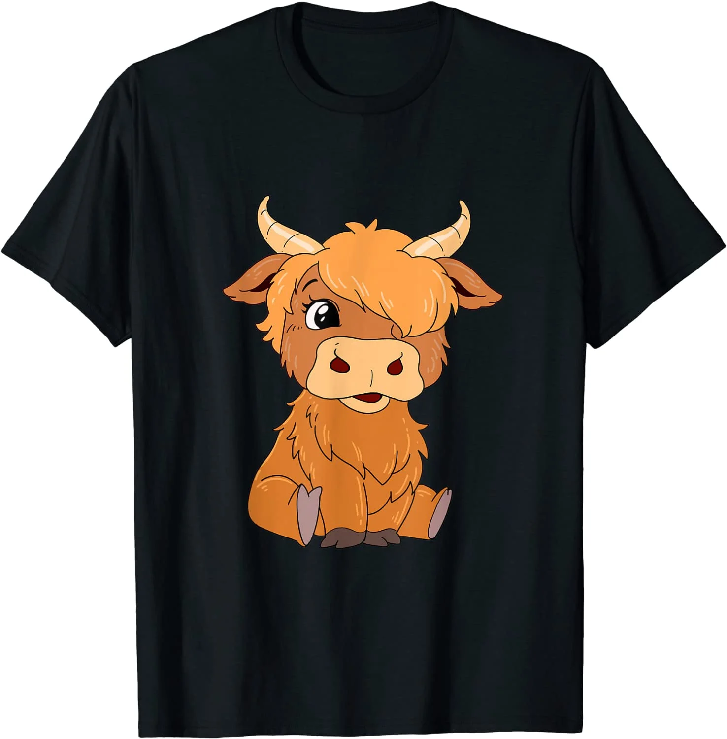 Highland Cow Scotland Longhorn Cattle T-Shirt