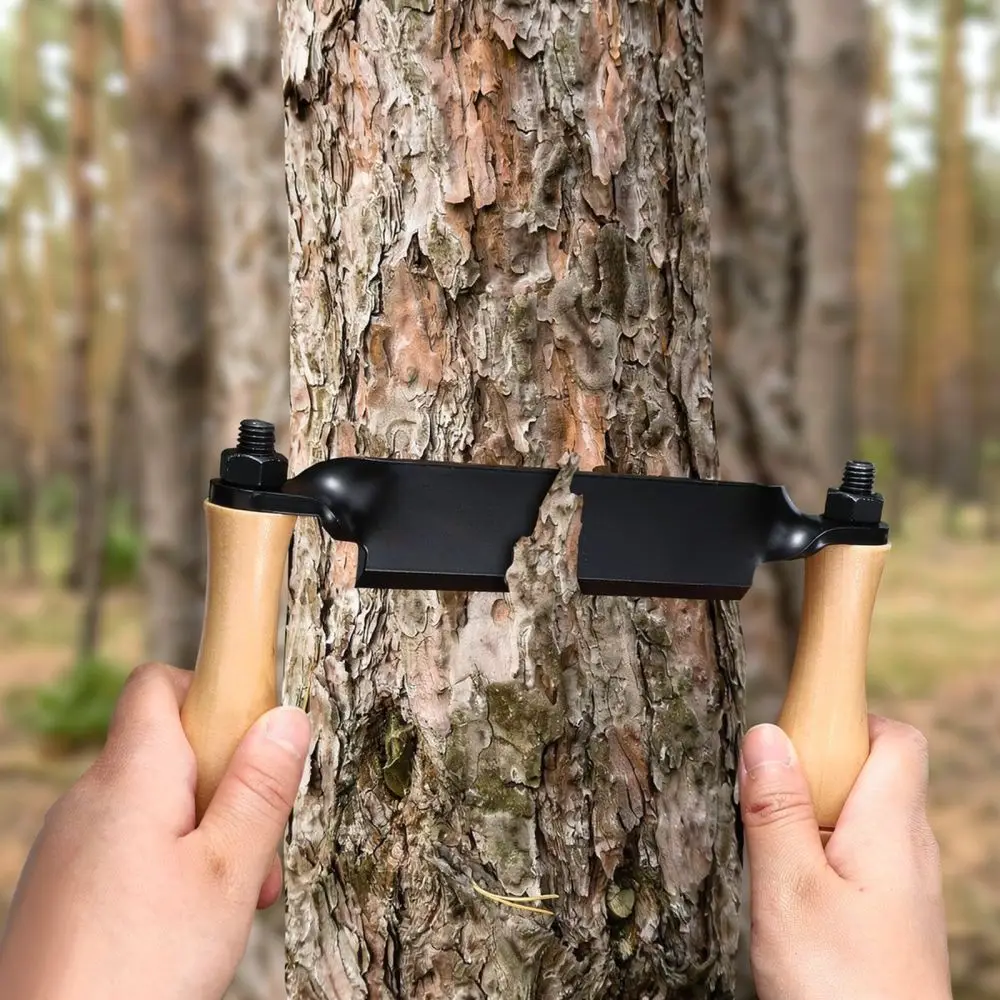 Manual Bark Scraper Crescent Blade Woodworking Tool For Carpentry Craft Carving Wood Smoothing Garden Maintenance Log Debarker