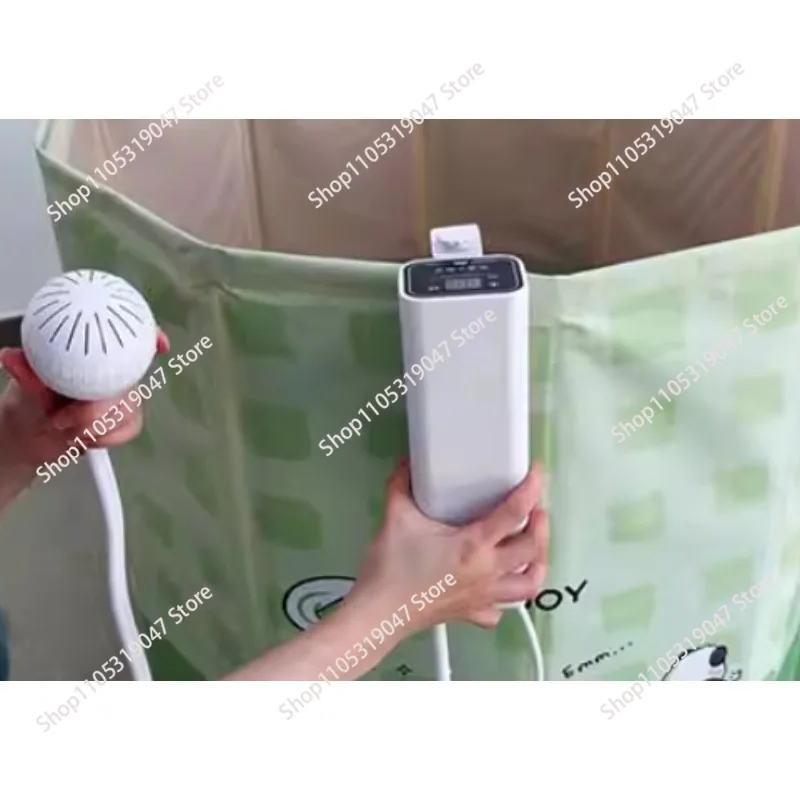 The smart thermostatic bathtub heater does not support heating cold water, and it features water and electricity separation