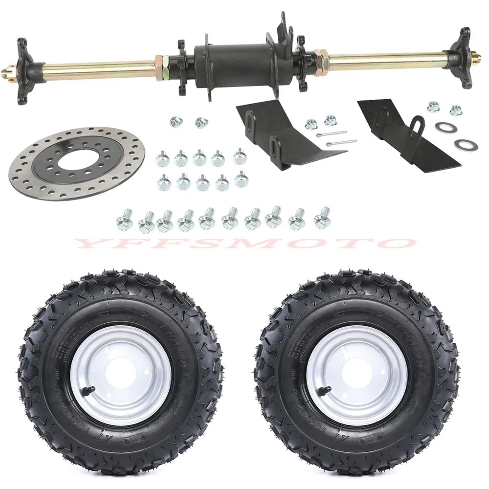 

28inch Rear Shaft Axle Kit 145/70-6'' Tire Wheel for ATV Quad 4 Wheeler Go Carts