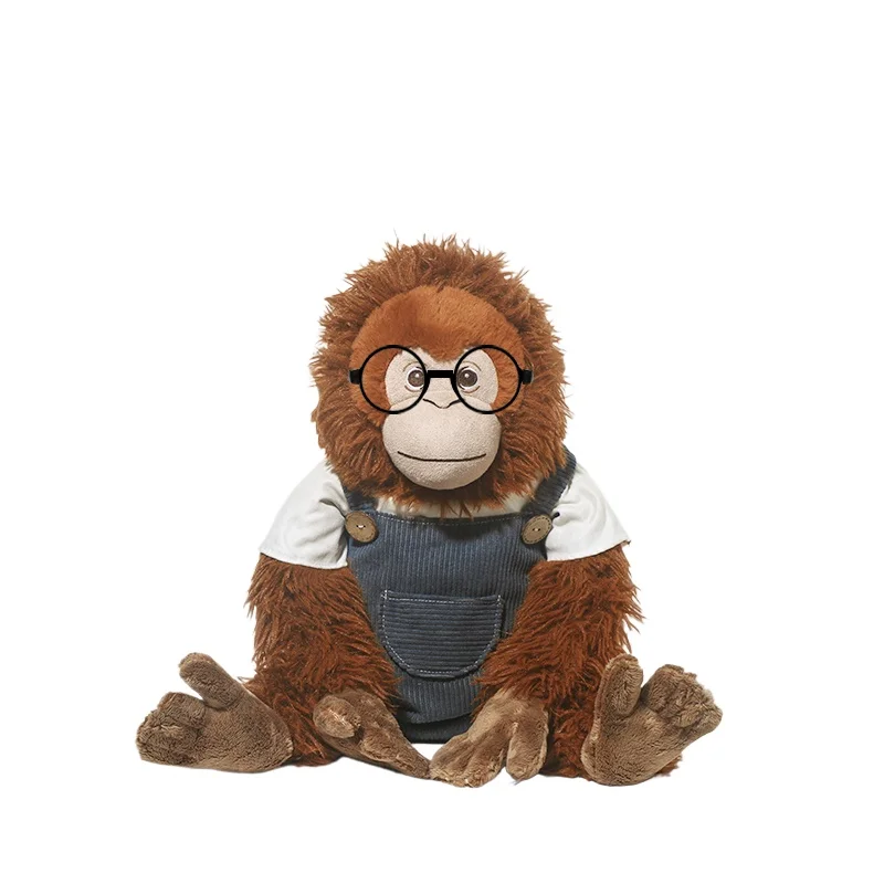 45Cm with Clothes Sitting Style Cute Orangutan Plush Toy Dolls Sleeping Pillow Monkey Gifts