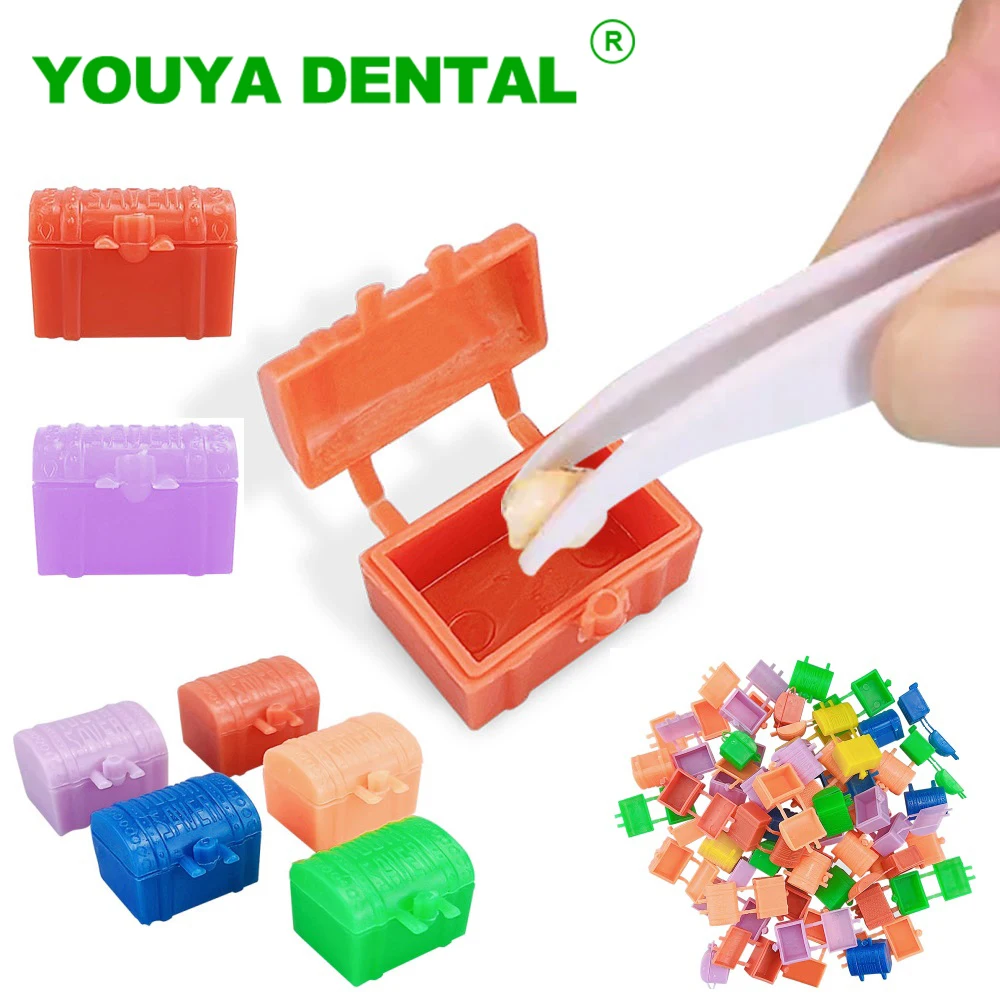 50pcs Milk Teeth Storage Case Baby Tooth Box Plastic Deciduous Tooth Organizer Children's Souvenir Save Case Keepsake Holder