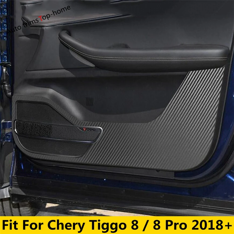 

Inner Door Decal Film Anti-kick Protection Carbon Fiber Sticker Interior Accessories Fit For Chery Tiggo 8 / 8 Pro 2018 - 2022