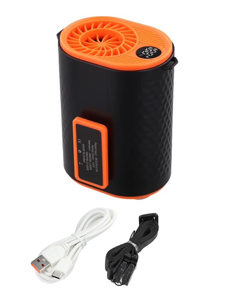 

Легкий 5-скоростной шейный вентилятор с перезаряжаемой батареей емкостью 3000 мАч Портативный носимый воздушный охладитель для пеших прогулок и путешествий