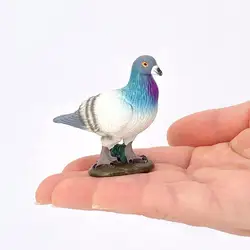 Exquisite Miniature Pigeon Fadeless Pigeon Figurine Indeformable Love Peace Pigeon Model Animal Statue  Gift