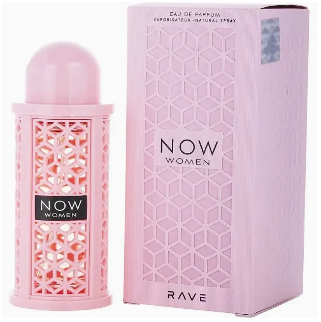 Lattafa Women's 3.4 oz Now Rave Pink Light essence, Halloween gift, suitable for daily use  ﻿