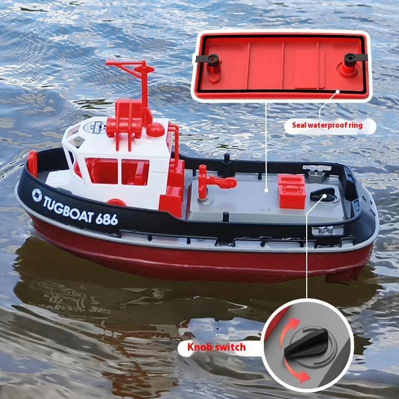 سفينة لاسلكية للتحكم عن بعد، كابتن كهربائي مزدوج، قوة عالية للأولاد والبنات، ألعاب سباق الرحلات المائية، ألعاب الأطفال