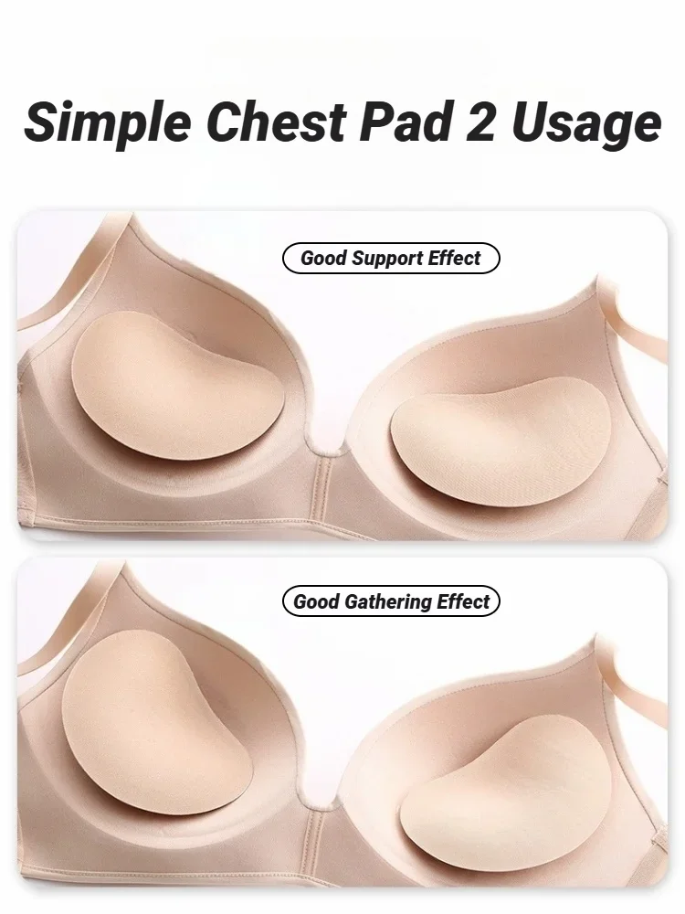 Women Thicker Breathable Sponge Bra Pad Push Up Padded Bikinis Swimsuit Swimwear Bikini Chest Set Bikini