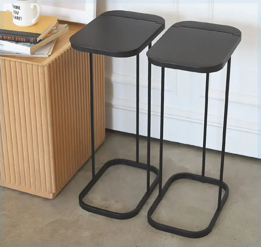 Living Room  Minimalist Wrought Iron Trash Can Large Sized Sorting Garbage Rack Garbage Bag Support Frame