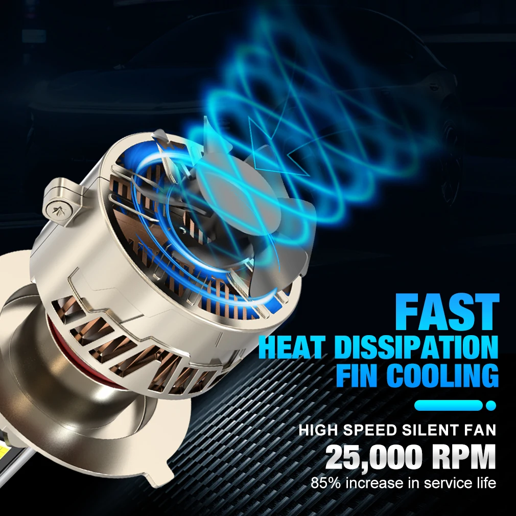 300000LM H4 H7 LED المصباح Canbus H11 9012 9005 HB3 9006 HB4 ضوء لمبة للسيارة 800 واط 3000000LM ضوء 4075 15 CSP مصباح تلقائي 12 فولت