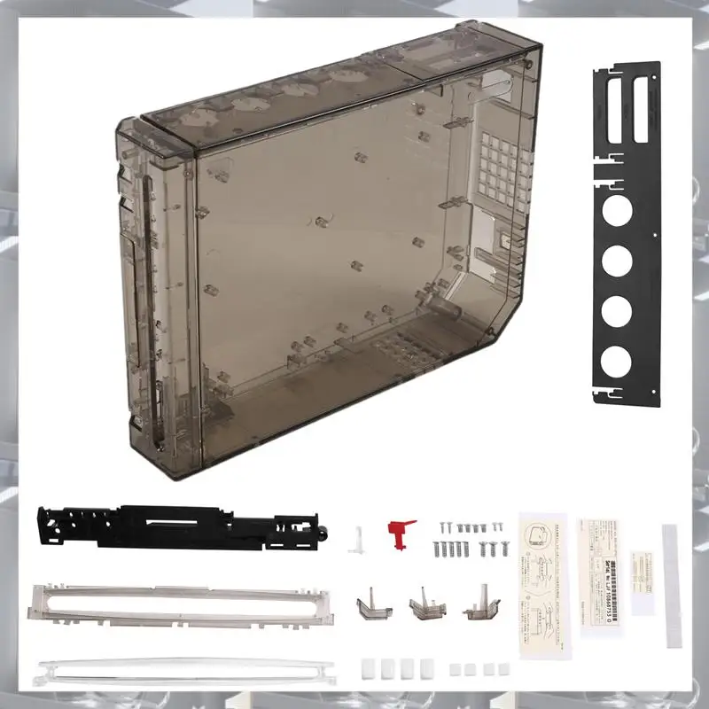 Hot Selling-For Wii Full Case Cover Housing Shell With Buttons For NS-Wii Transparent Housing Shell Case For Wii Game Console,Fo