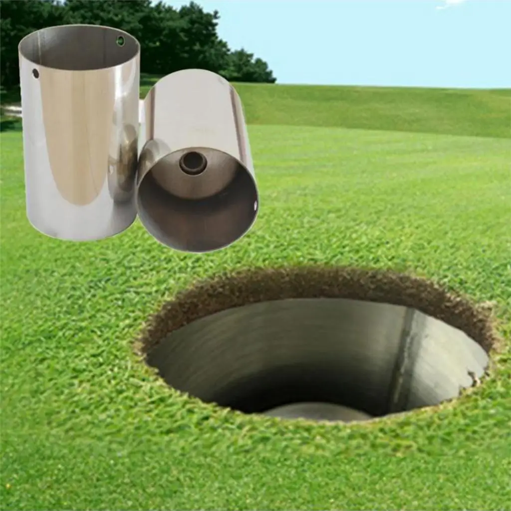 

Putt Cup Hole Golf and Outdoor Flag Holder Anti-Rust Practice