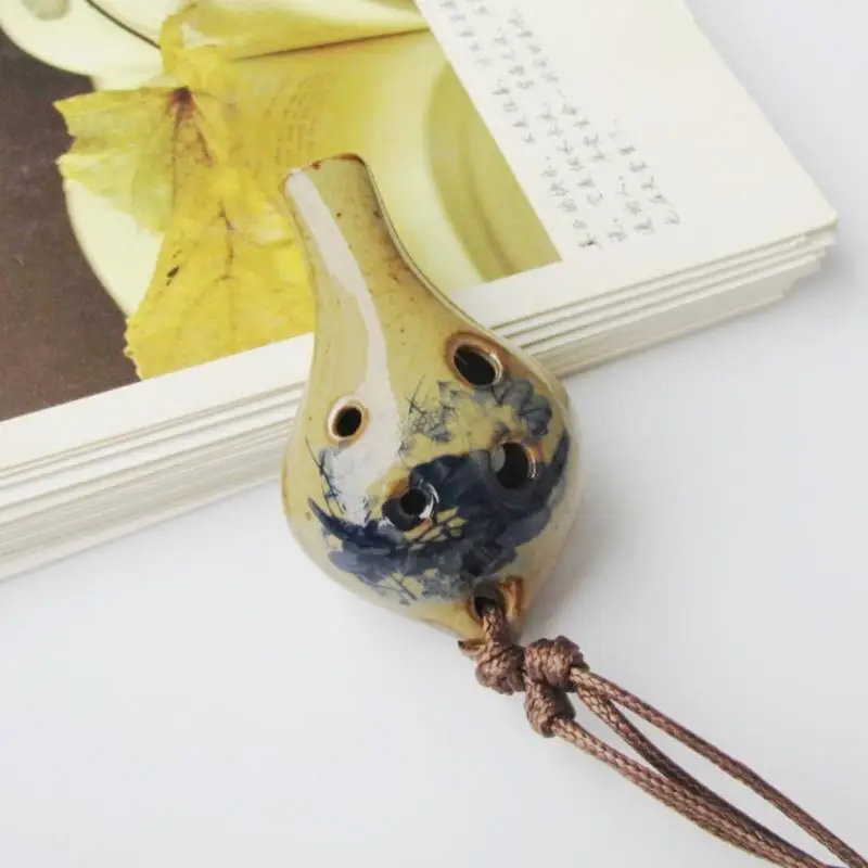  6 Hole Ocarina with Cord for Student Learning and Regular Practice
