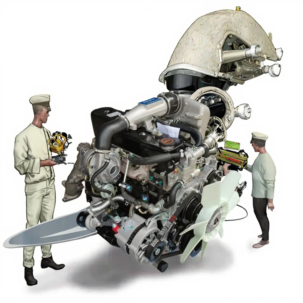 New Condition For Isuzu 2.5 Diesel Engine Assembly 3 Cylinder 4JA1 Model For Specific Vehicles