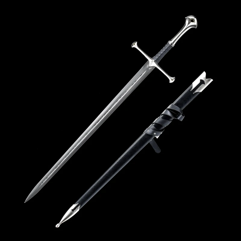 Cosplay Props, The Steel Sword Anduril Sword of King Elessar, Long Sword, King Rings Fantasy Decoration Sword Movie