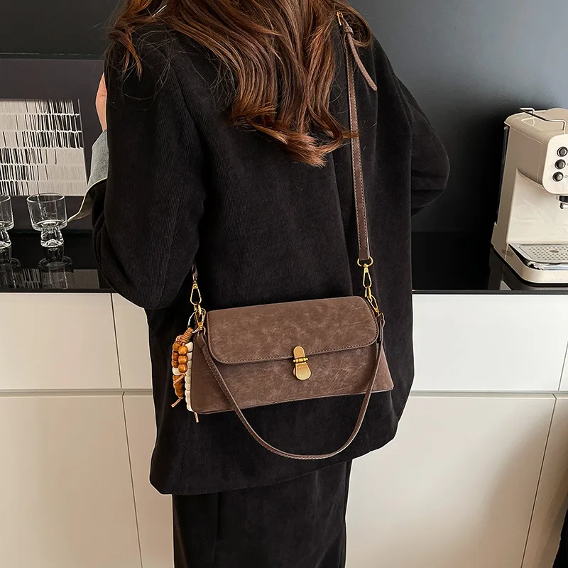 

2025 New Fashion Women's Tote Bag, Genuine Leather Multi-way Shoulder Crossbody Purse, Vintage Chic Large Capacity Work Bag